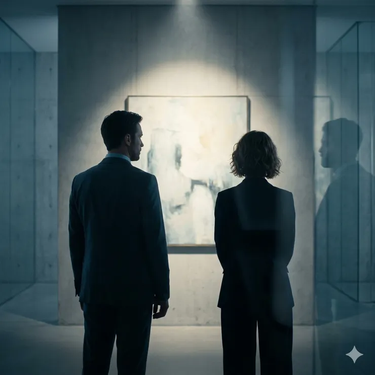 當畫作被照亮，價值便開始成立 – – 無論它來自於何處。〈本封面示意圖由AI協助生成。〉