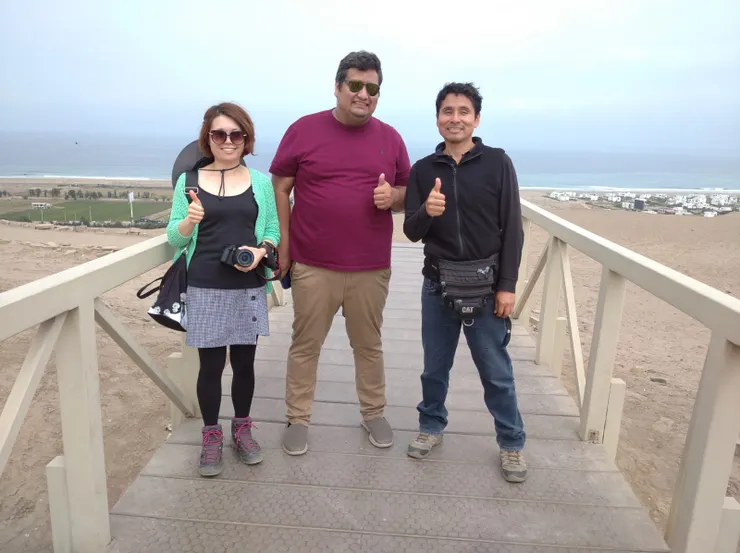 我和美國老師與導遊