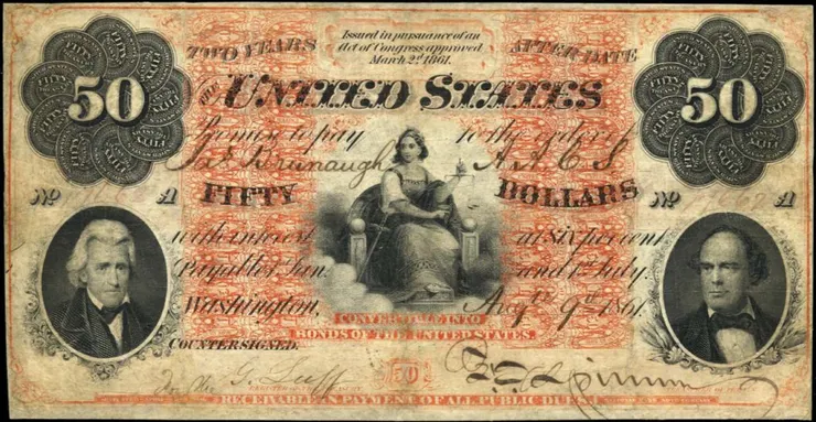 1861年50美元國庫券
