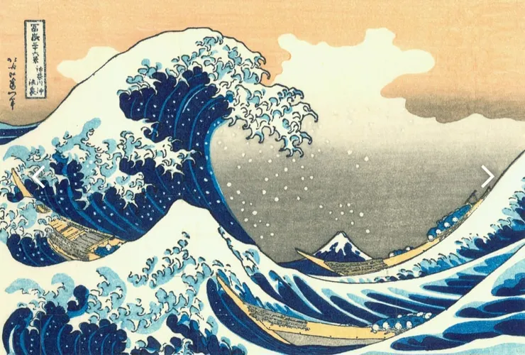 葛飾北齋非常知名的《神奈川沖浪裏》