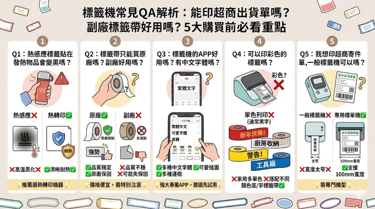 標籤機常見QA解析