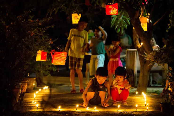 馬來西亞華人歡慶中秋節