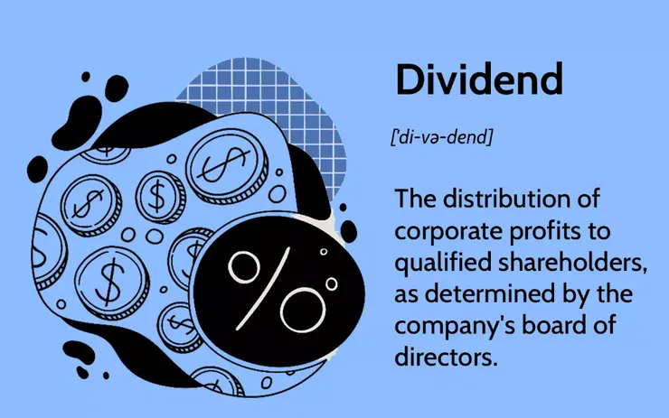 股息: 是由公司董事會向股東分配公司利潤的一種形式