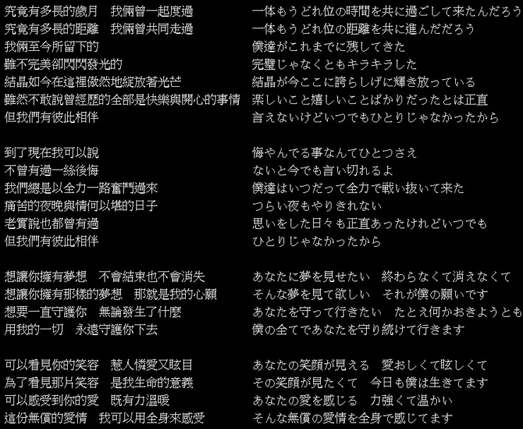 【My All (我的一切)】歌詞