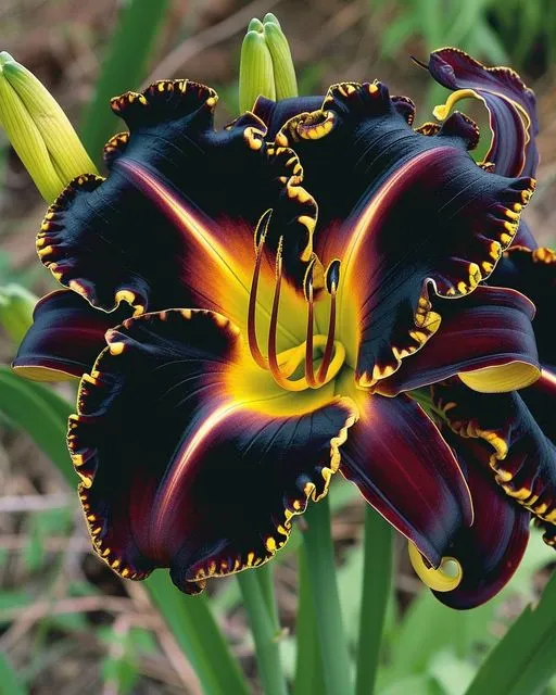 午夜皇室萱草（Midnight Majesty Daylily）