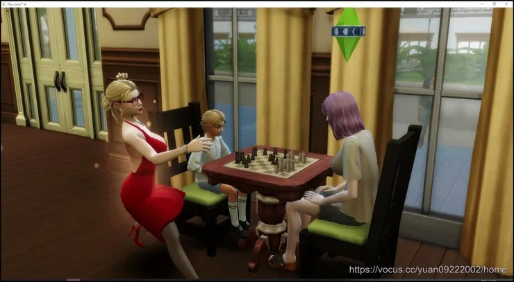 為了練技能，香蕉去了柳溪圖書館（還遇到盧卡斯）