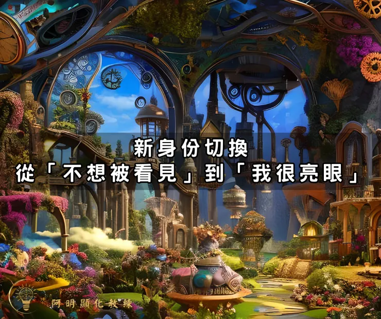 新身份切換從「不想被看見」到「我很亮眼」