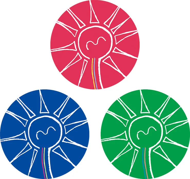 積吶虹光 RGB 虹徽章