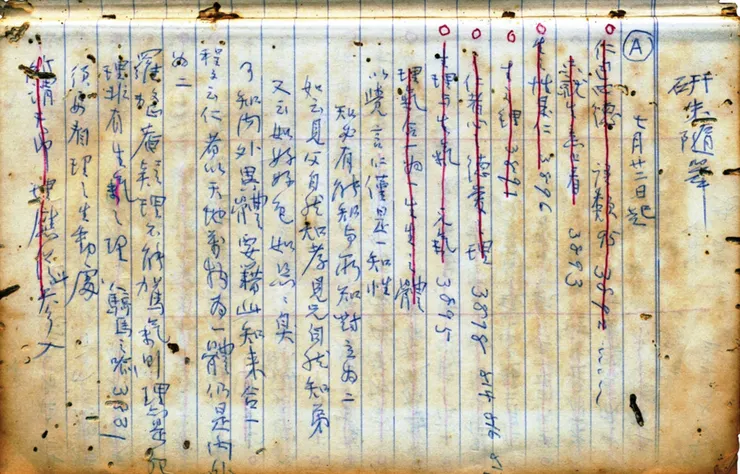 錢穆筆記本還留在『素書樓』中