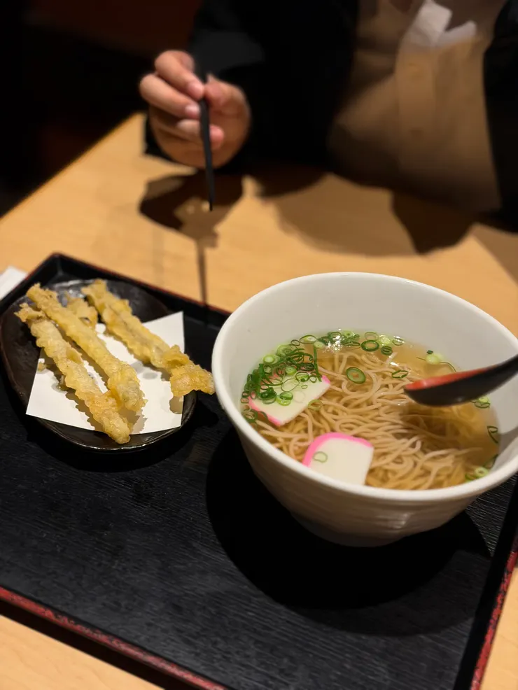 牛蒡天婦羅蕎麥麵—特別喜歡這個