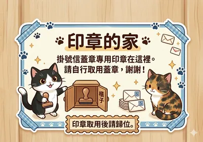 用AI製作了小告示