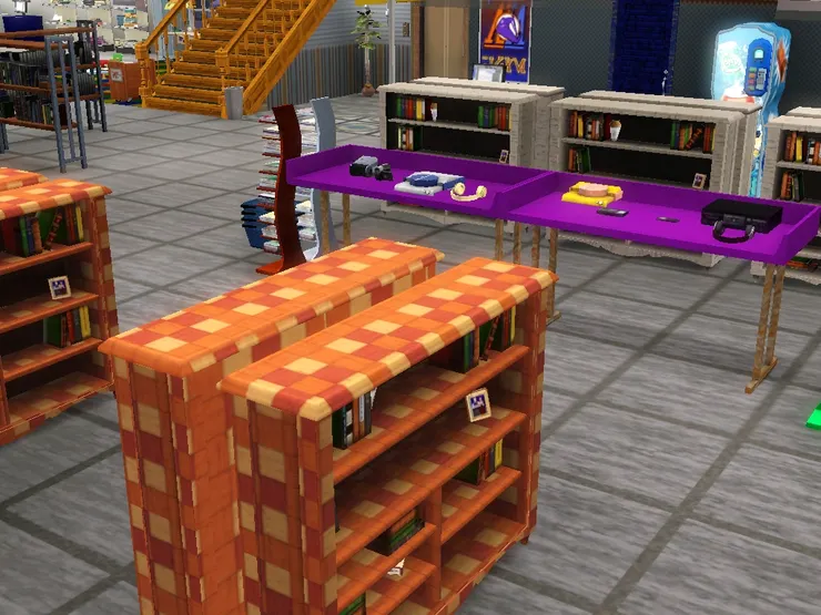 這些書架擺放的是音樂相關的書籍，例如音樂史、作曲技巧等。