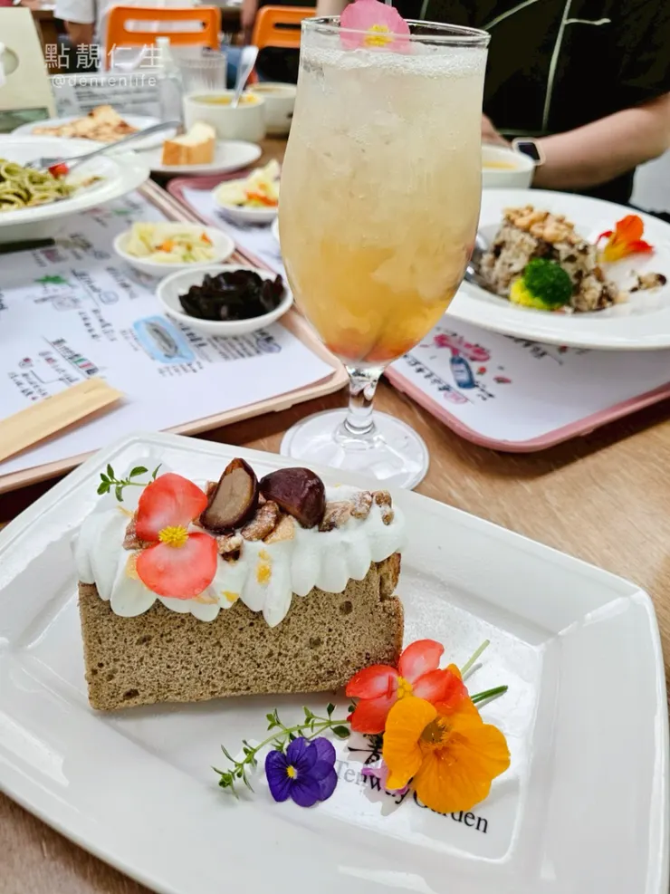 栗子伯爵蛋糕& 冰糖紅棗銀耳露