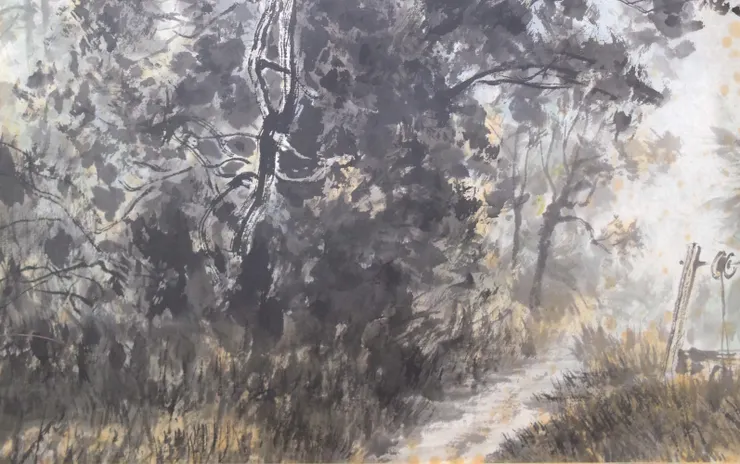 〈野地微風〉局部－小徑