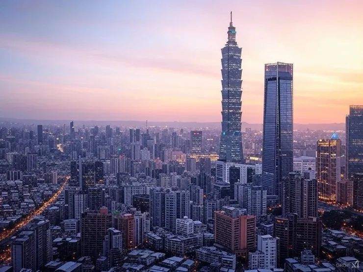 Taipei City image generated by Grok2