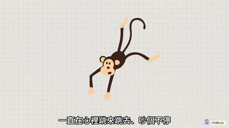 念頭就像一隻瘋狂的猴子，在心裡跳個不停。