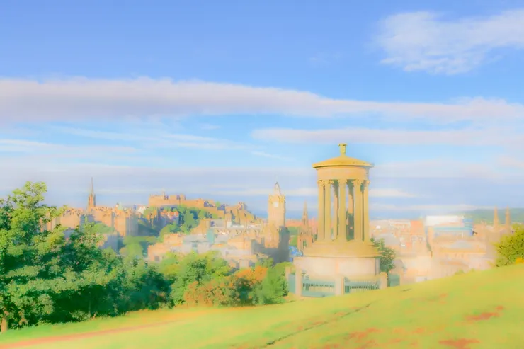 從卡爾頓山看愛丁堡一景