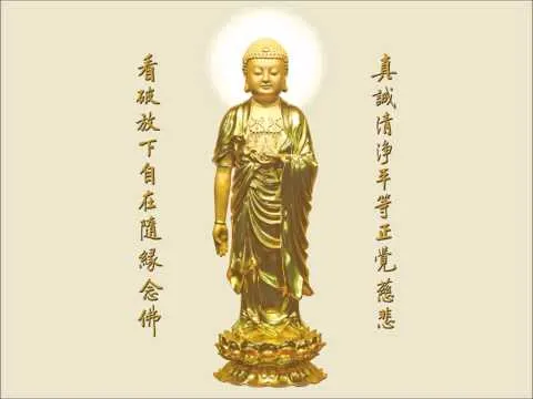 專心持念「阿彌陀佛」萬德洪名，期生淨土