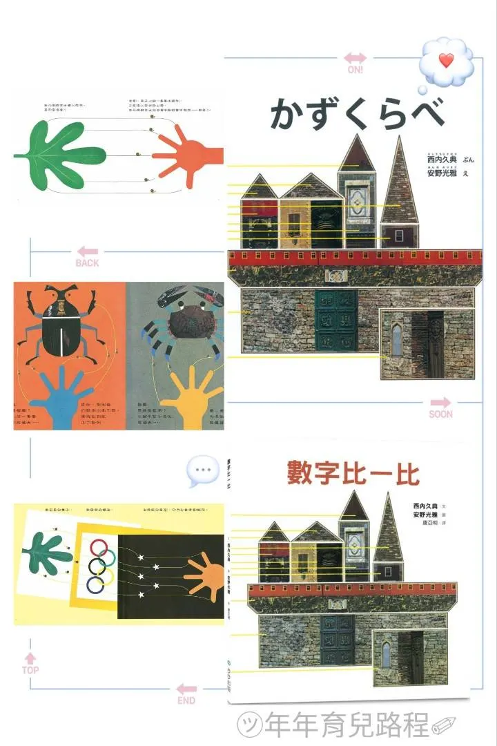 安野光雅(あんのみつまさ)(Anno Mitumasa)-數字比一比(かずくらべ)