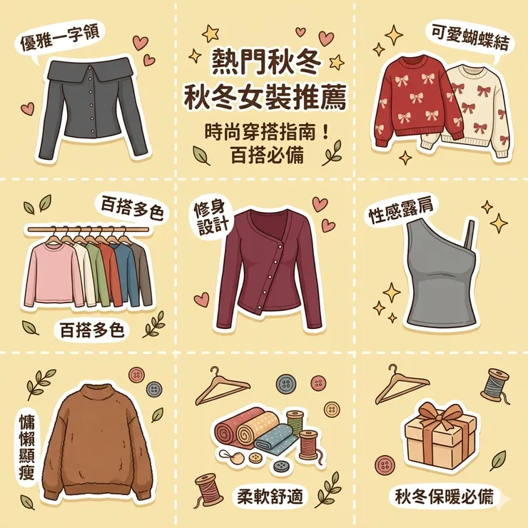 【女生秋冬上衣推薦】告別臃腫熊感!Dcard/PTT熱推評比:穿搭新手/微胖女孩,一字領斜肩T恤/絨毛打底衣