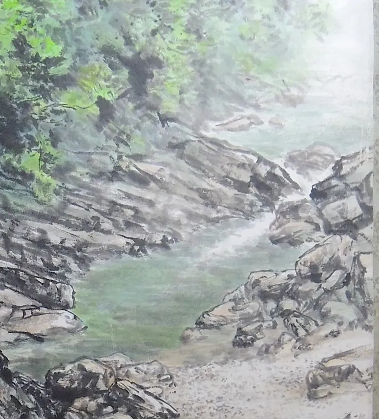 〈溪山素顏〉局部－河流