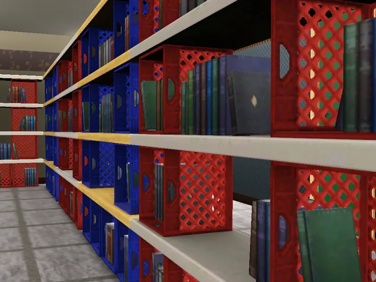 原來這些是像水果箱的膠格!我現在才知道。