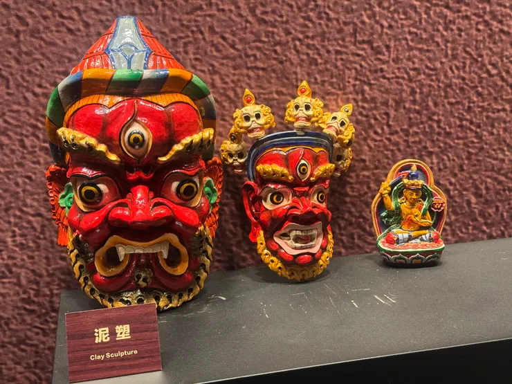 上海博物館中展出的面具