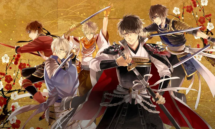 將日本戰國武將化身為俊美男子的戀愛遊戲《美男戰國》(圖片來源:遊戲官網)