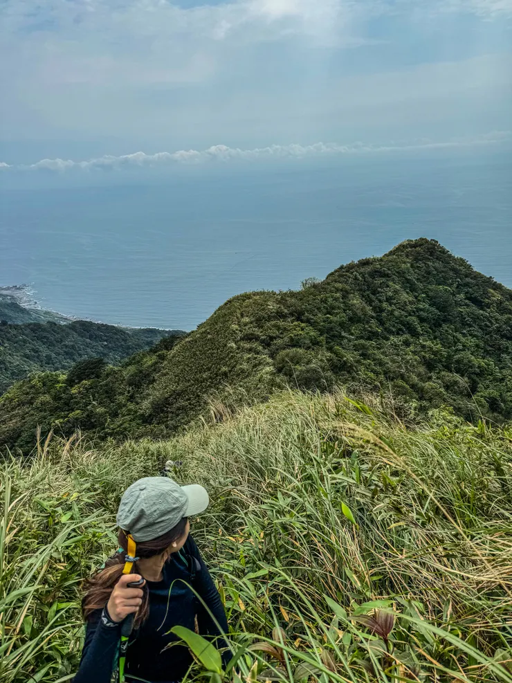 回首來時路，有山有海的路線和4年前一樣美。 不過賞景看著海的同時，我腦子出現快下山吃黑白毛海鮮吧！！🤣