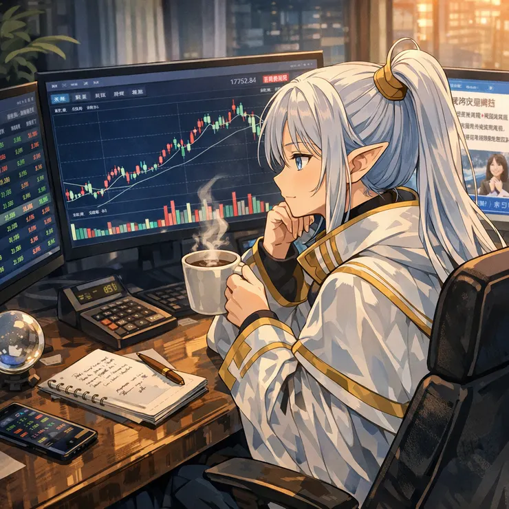 葬送的芙莉蓮版一句話 🧙‍♀️漲停不是勝利畫面 而是「魔力釋放到極限的瞬間」