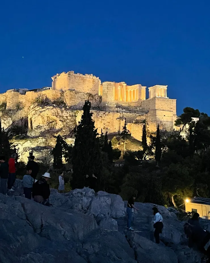 帕德嫩神廟夜景