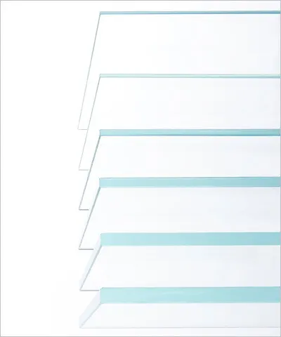 常見的台玻平板玻璃（帶一點綠色）