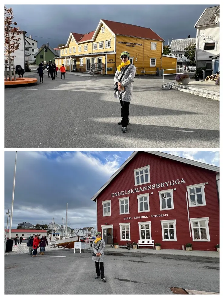 Henningsværr街景，相較南部漁村商業化很多。