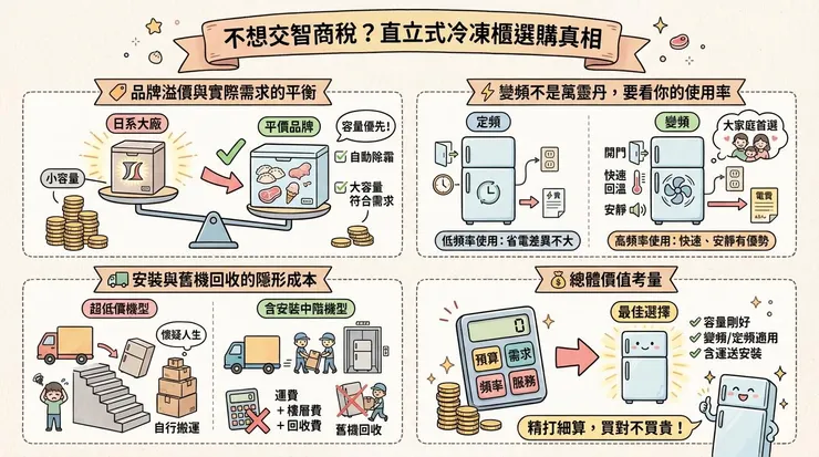 不想交智商稅？直立式冷凍櫃選購真相：看穿廠商沒說的那些事