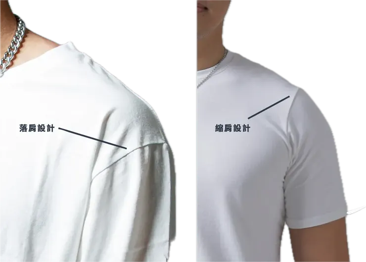 落肩令肩寬看起來較寬