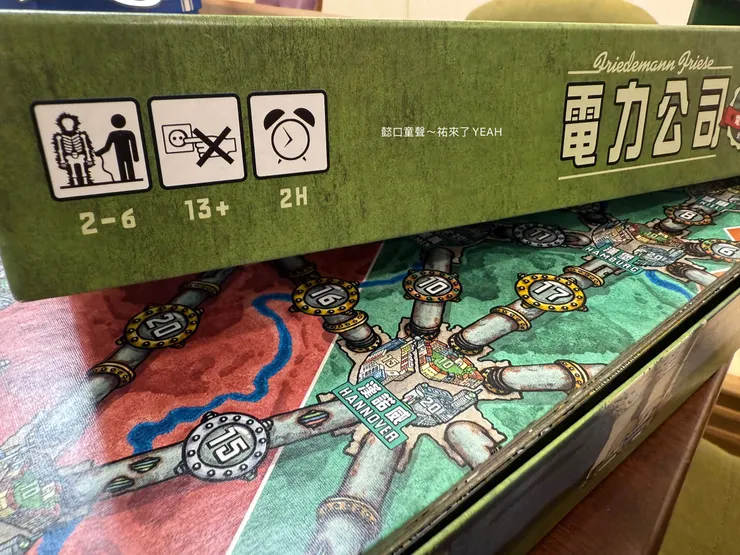 雙面印刷，另外一面為歐洲版的地圖，可見各城市名稱。