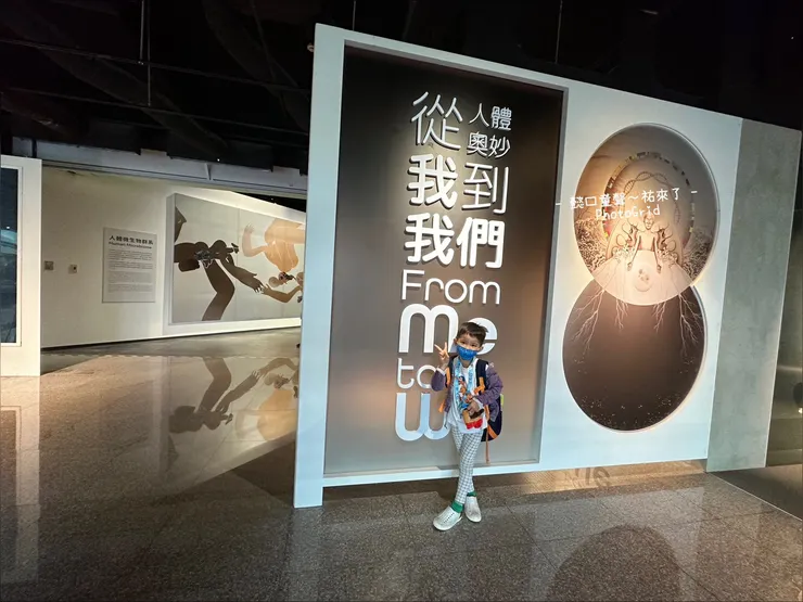 一進入這展區就會看到各器官模型,用看的不要動手喔。