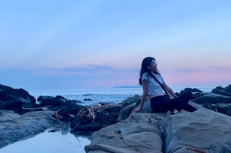 天氣好的時候 可以看到對面的小島「蘭嶼」