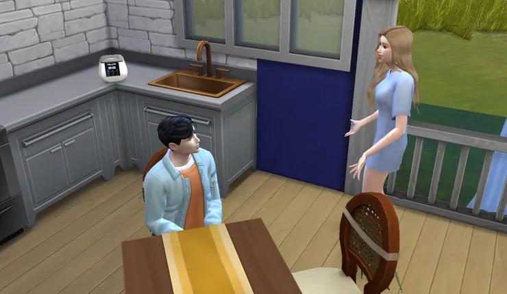 隔天就是婚宴了~~ 兩人都很高興~~