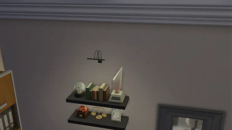 我有點擔心這個架子會撞到頭，所以安裝得高一點。