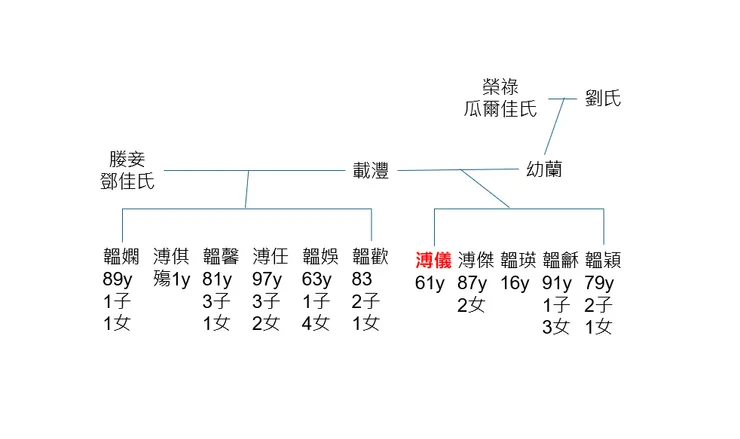 載灃譜系圖