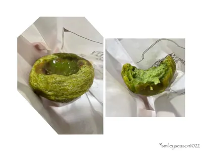 食物打打卡_全家：抹茶：抹茶蛋塔