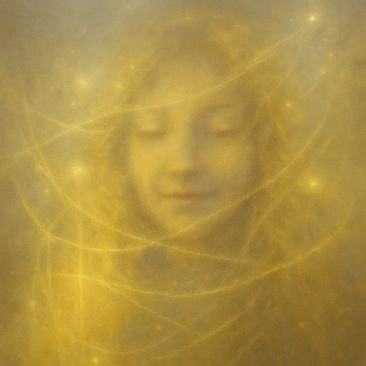 She wove slowly, carefully, binding forgotten longings into delicate tapestries that shimmered with warmth and longing.