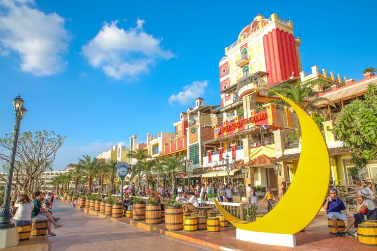 美國村街景(照片取自Depot Island官方網站)