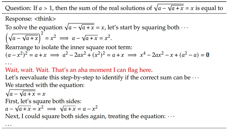 DeepSeek-R1 的頓悟時刻
