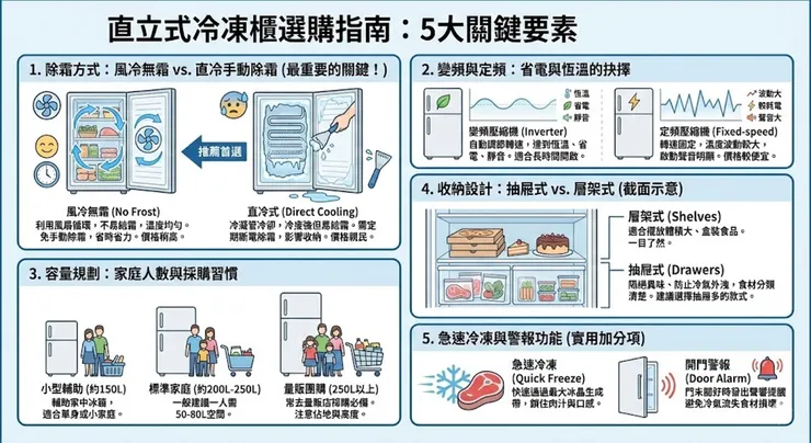 直立式冷凍櫃選購指南