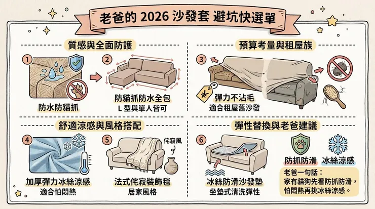 直接抄作業！老爸的 2026 沙發套 避坑快選單