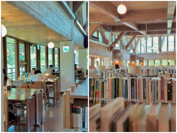 2樓閱讀區燈光雖然比較暗，卻意外地讓人心靈沉澱，適合閱讀