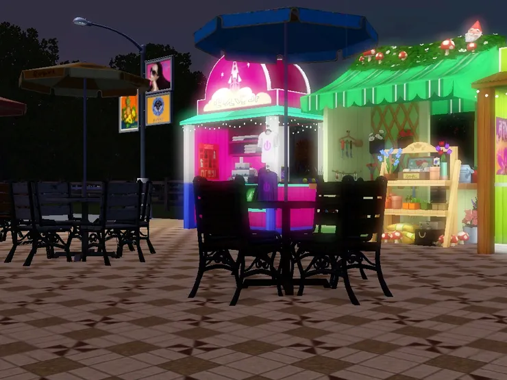 另一邊也燈火通明。