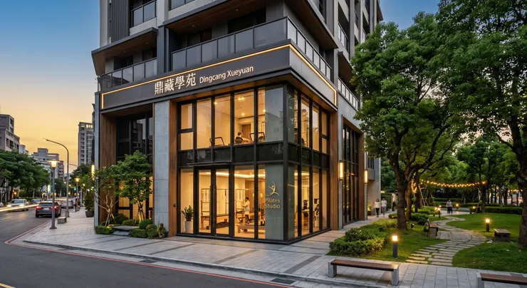 核心：鼎藏學苑三角窗視覺